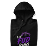 The Fud King Crypto Graphic Hoodie - front view white