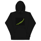 Bull Run Candlestick Crypto Graphic Hoodie - back view