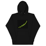 Bull Run Candlestick Crypto Graphic Hoodie - back view