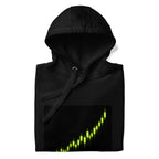 Bull Run Candlestick Crypto Graphic Hoodie - front view white