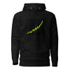 Bull Run Candlestick Crypto Graphic Hoodie - front view black