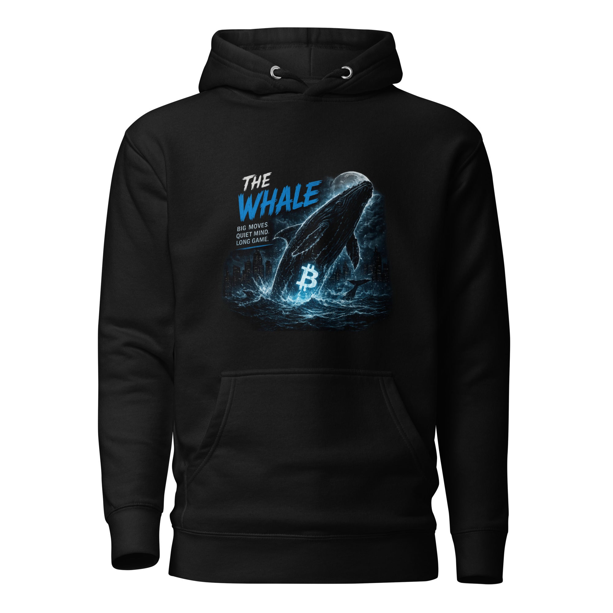 The Crypto Graphic Hoodie - front view black