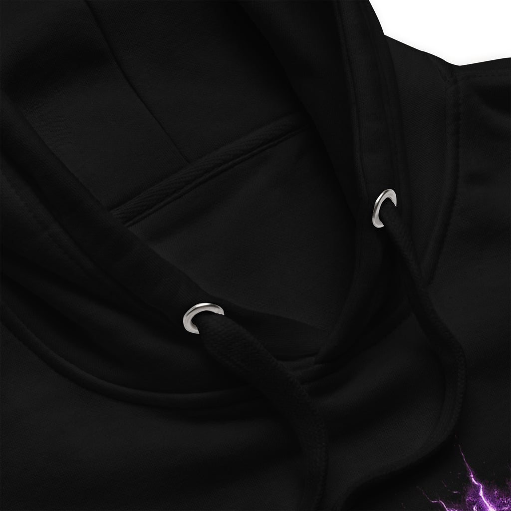 The Fud King Killer Skull Crypto Graphic Hoodie - product detail closeup
