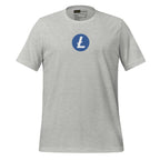 Litecoin LTC Crypto T-Shirt - front view black