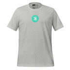 Kaspa KAS crypto tee - color options flat lay