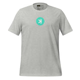 Kaspa KAS crypto tee - color options flat lay