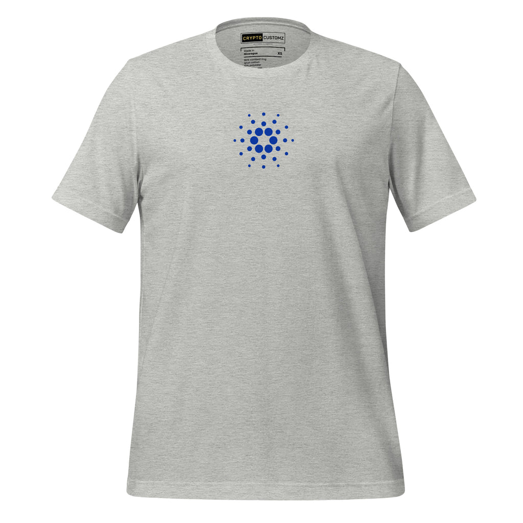 Cardano ADA crypto tee - color options flat lay