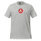 Avalanche AVAX crypto tee - color options flat lay
