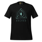 Kaspa Trilema Solved Crypto T-Shirt - front view black