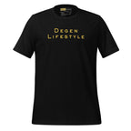 Degen Lifestyle Crypto T-Shirt - front view black