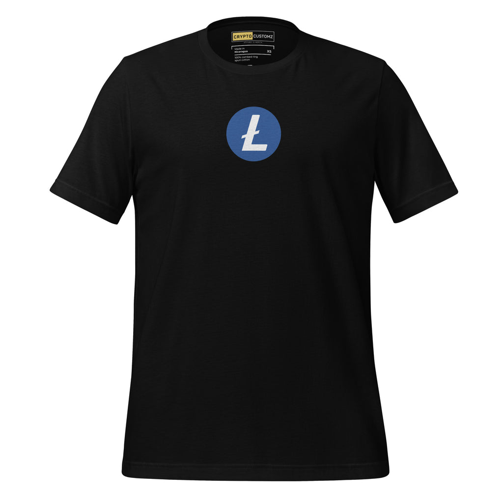 Litecoin LTC T-Shirt - front view white