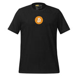 Bitcoin BTC crypto tee - color options flat lay