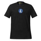 Litecoin LTC crypto tee - color options flat lay