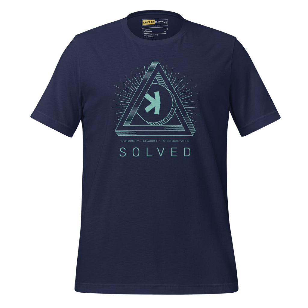 Kaspa Trilema Solved T-Shirt - back view