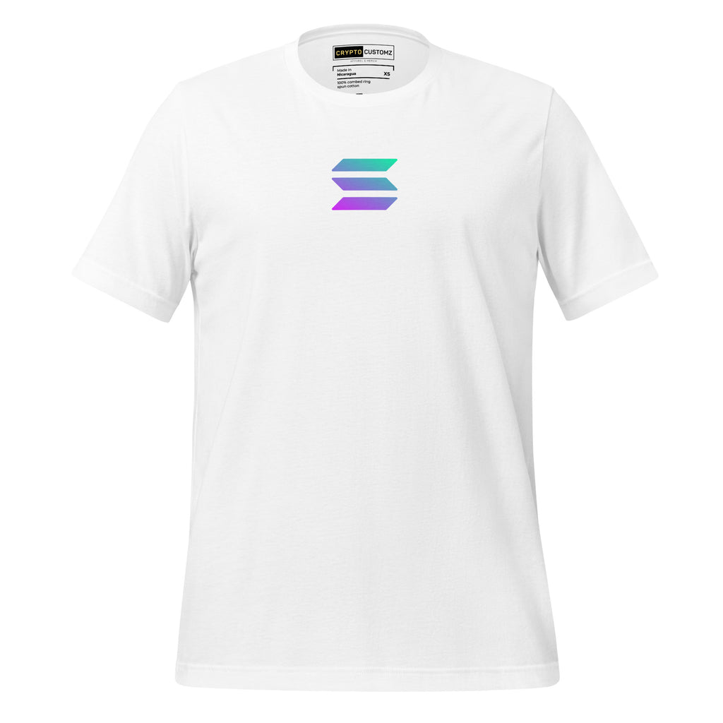 Solana SOL Crypto T-Shirt - front view black
