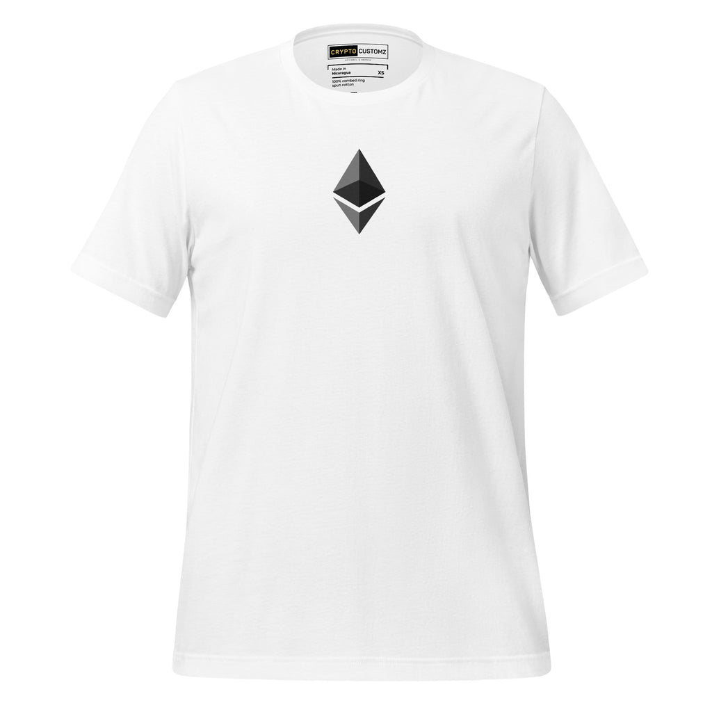 Ethereum ETH Crypto T-Shirt - front view black