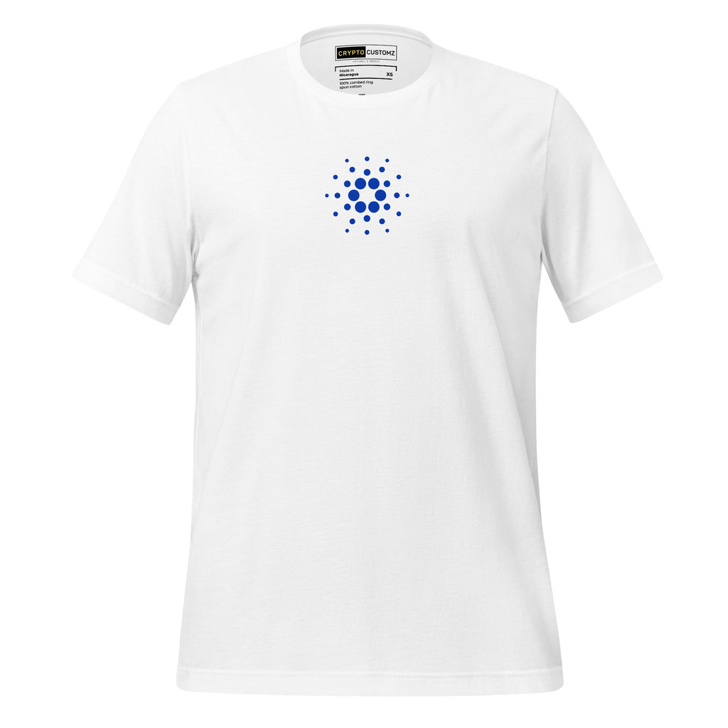 Cardano ADA Crypto T-Shirt - front view black