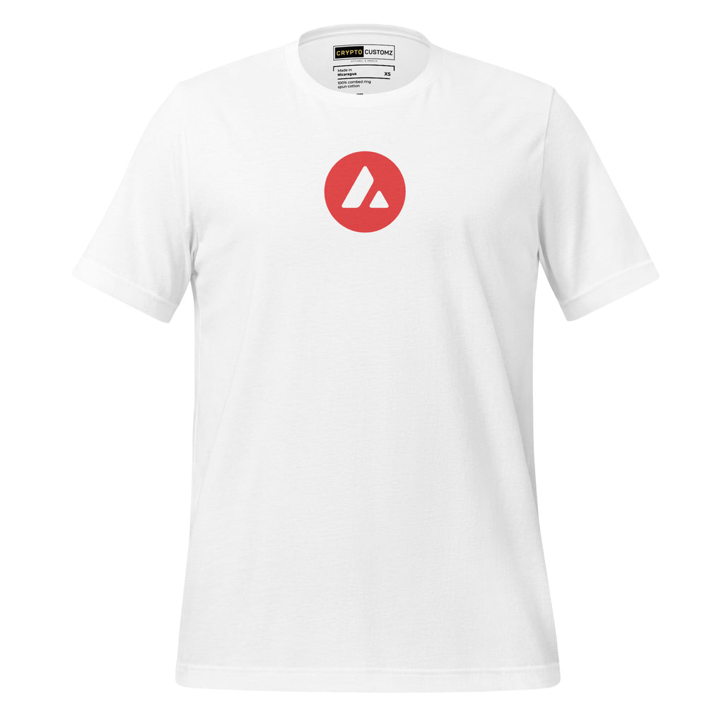 Avalanche AVAX Crypto T-Shirt - front view black