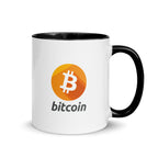 Bitcoin BTC Glossy White Ceramic Coffee Mug 11oz - right view