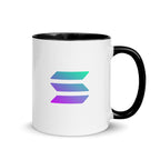 Solana SOL Logo Glossy White Ceramic Coffee Mug 11oz - right view