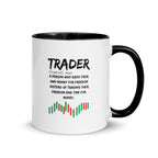Crypto Trader Glossy White Ceramic Coffee Mug 11oz - right view