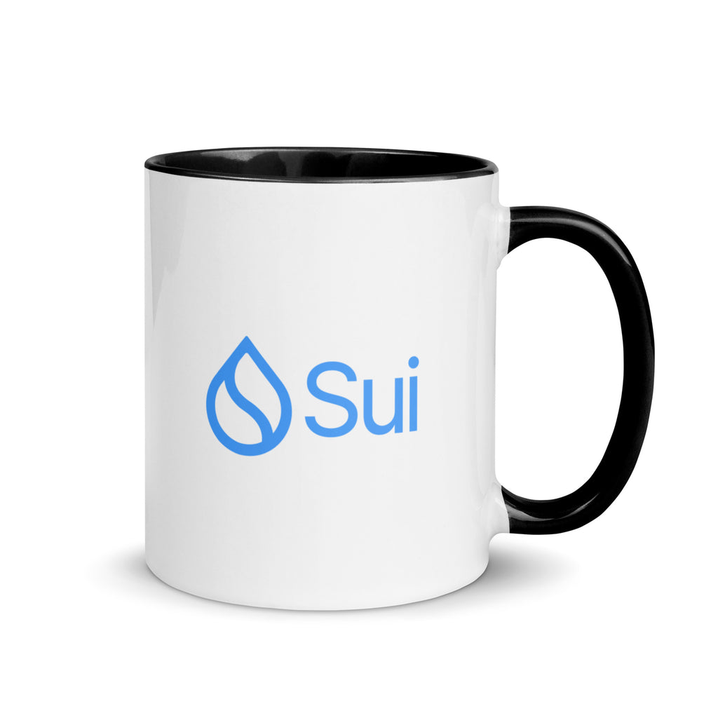 Sui SUI Glossy White Ceramic Coffee Mug 11oz - right view
