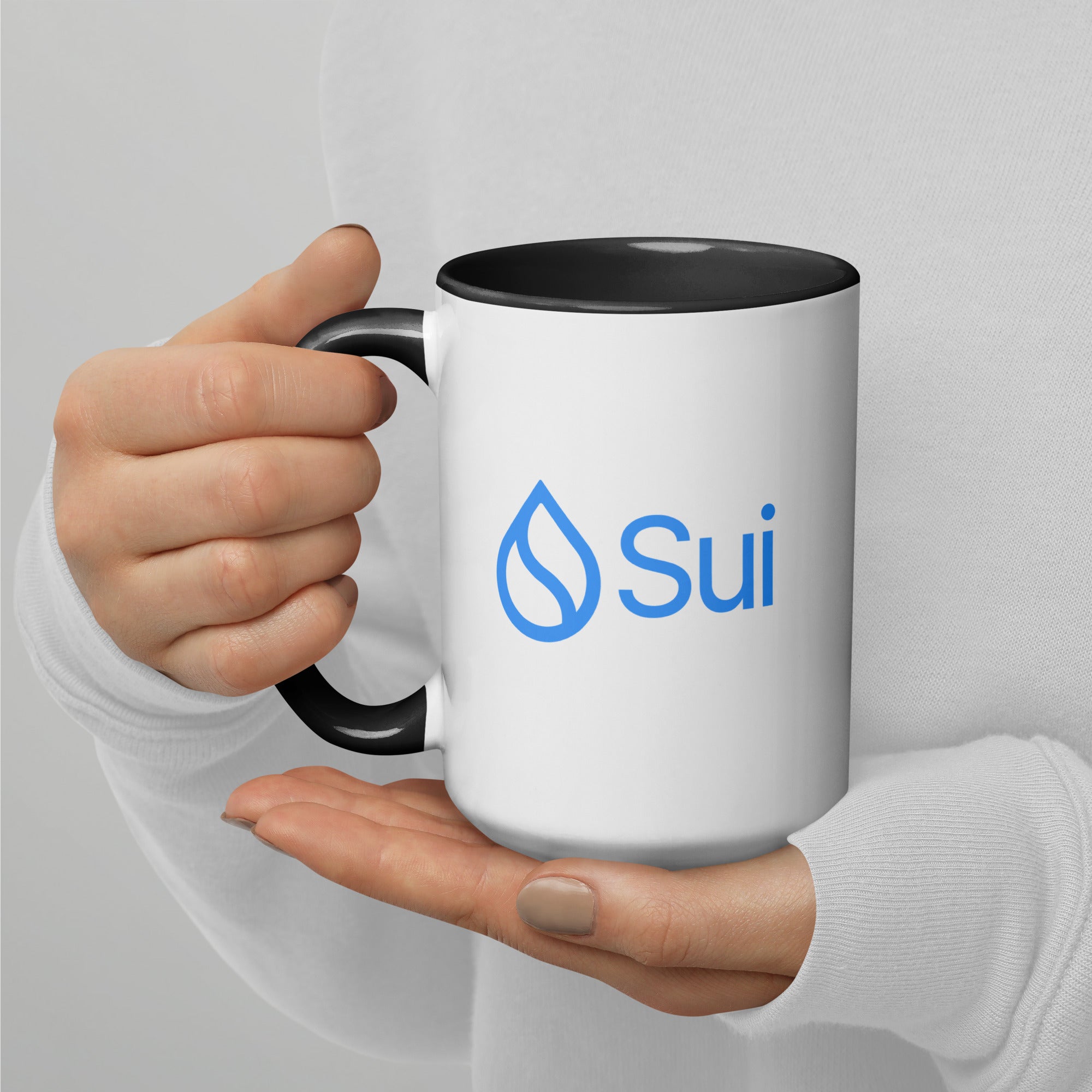 Glossy White Sui Ceramic Coffee Mug