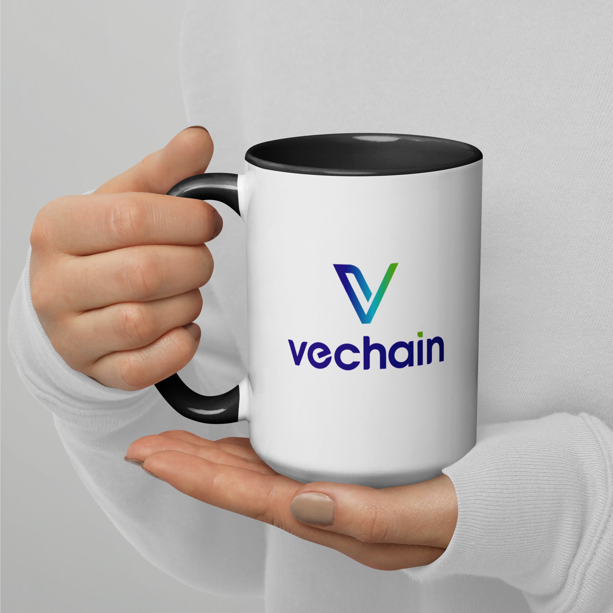 Glossy White Vechain Ceramic Coffee Mug