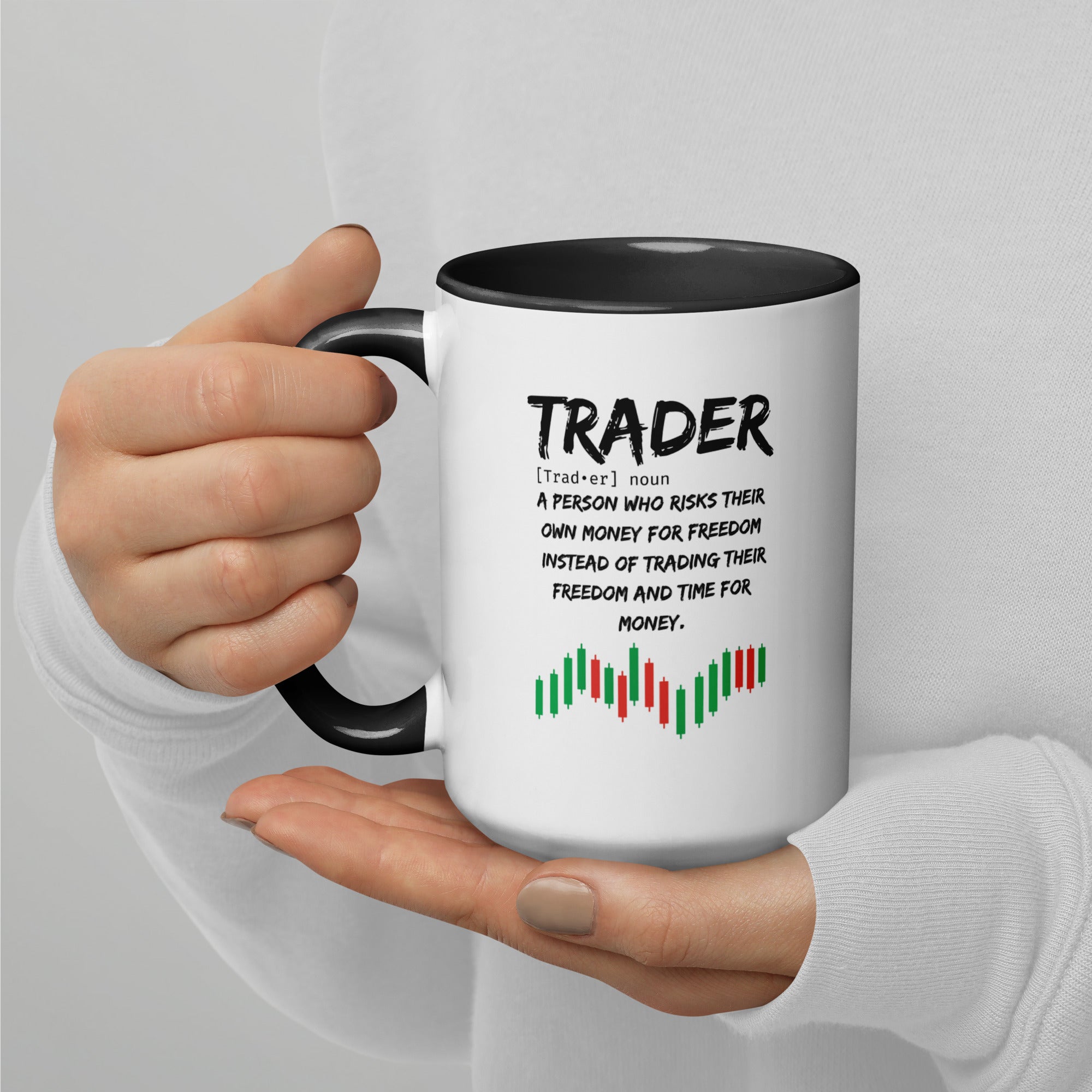 Glossy White Trader Ceramic Coffee Mug
