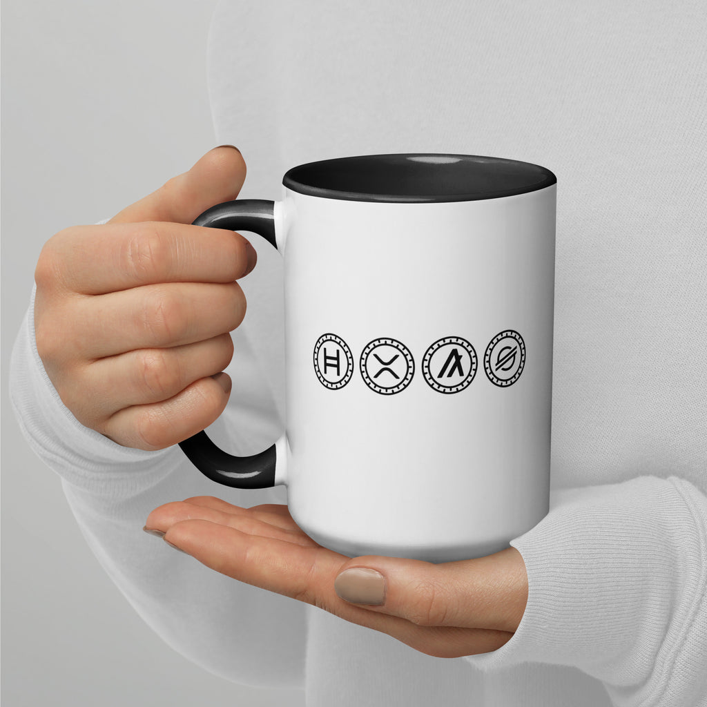 ISO crypto coins mug - left side view