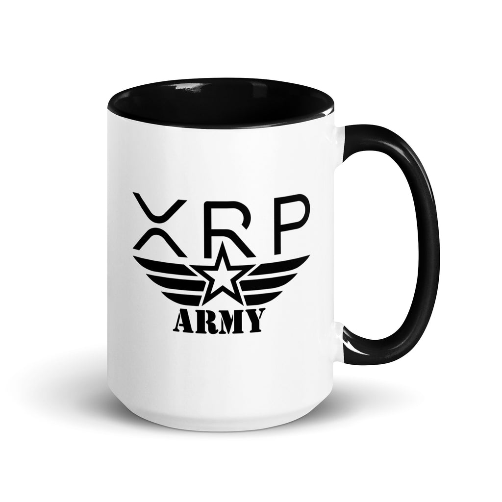 XRP Army Glossy White Coffee Mug 15oz - right view