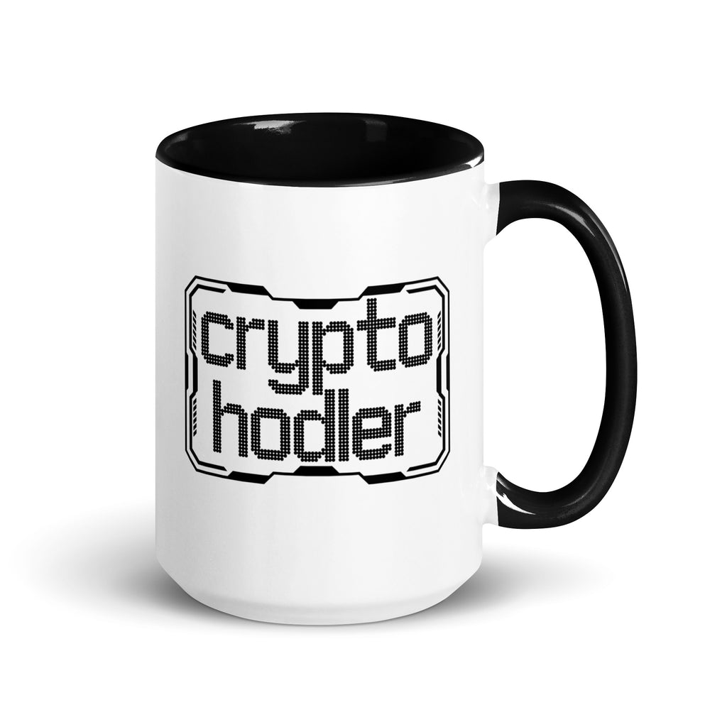 Crypto HODLer Glossy White Coffee Mug 15oz - right view