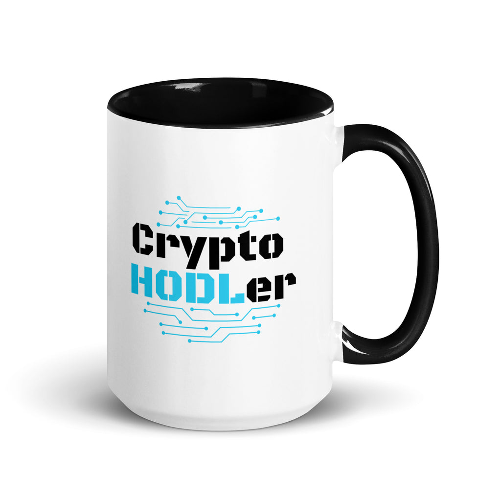 Crypto HODLer Design 2 Glossy White Coffee Mug 15oz - right view