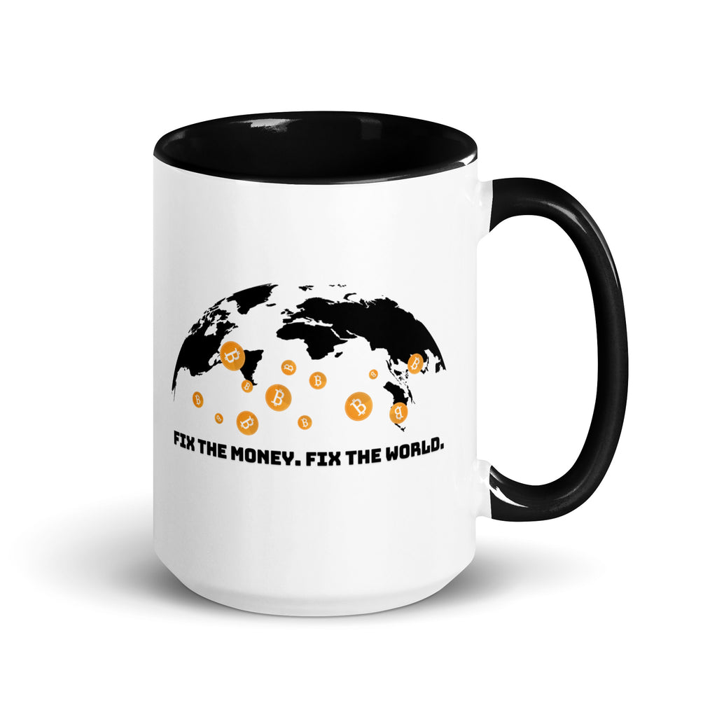 Fix The Money Fix The World Coffee Mug 15oz - right view