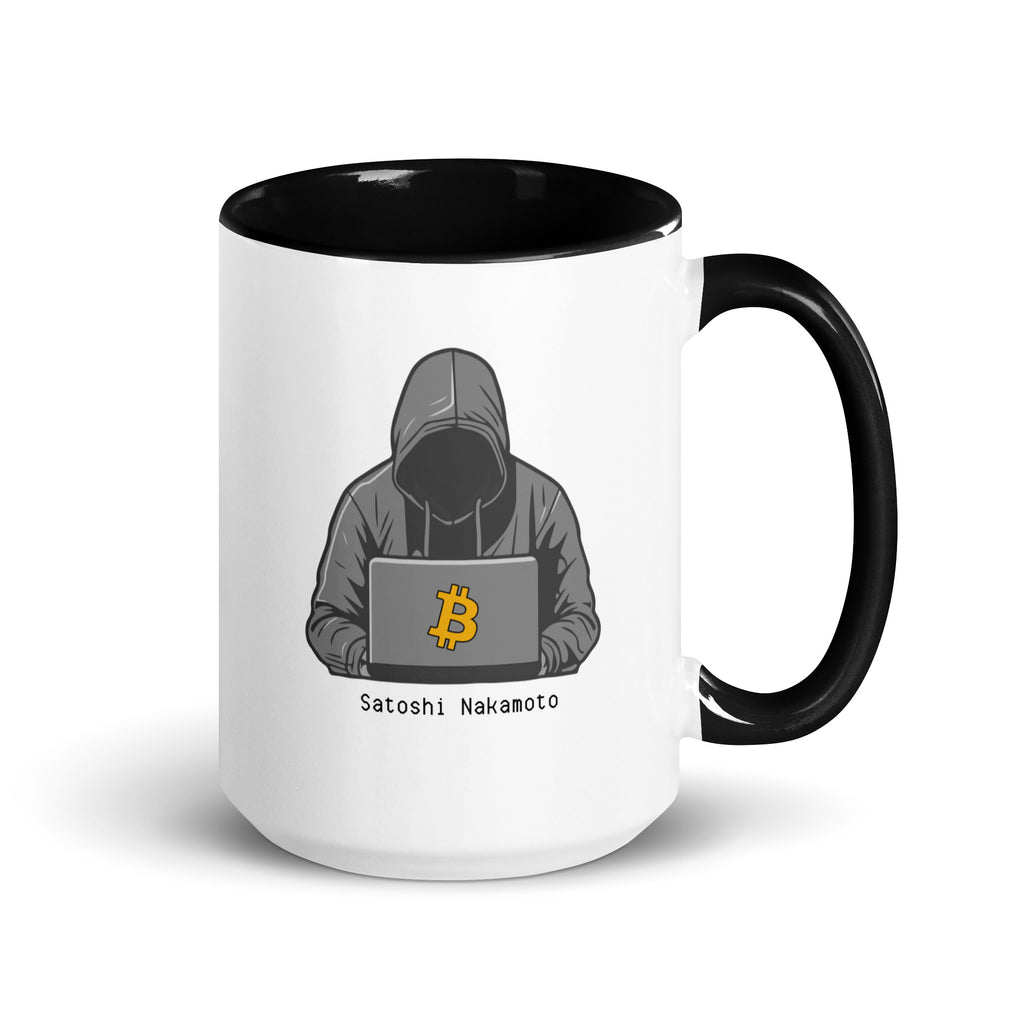 Satoshi Nakamoto Bitcoin Coffee Mug 15oz - right view