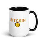 Pixelated Bitcoin BTC Coffee Mug 15oz - right view