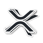 XRP Ripple Logo Waterproof Vinyl Crypto Sticker - XRP blue logo